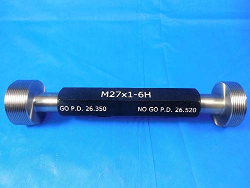 Нови M27 X 1.0 6H Метрички Навој Plug GAGE 27.0 1 ОДИ НЕ ОДИ P. D. S= 26.350 & 26.520