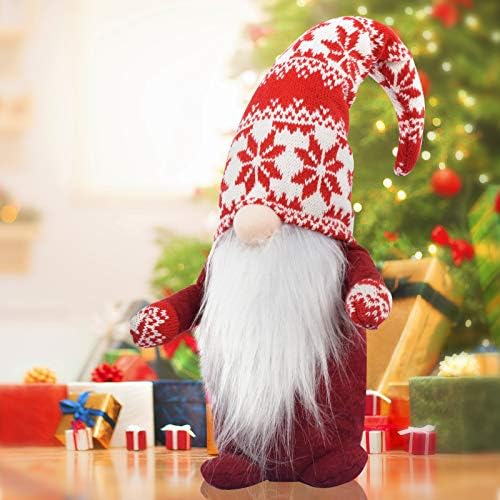 Божиќ Gnome Рачно Изработени Шведски Tomte,Дома Празник Елф Оркестарот Украси，Благодарение Давање Ден Божиќ Подарок Полнети Gnomes，Tabletop