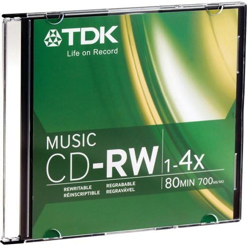 TDK CDRW80TWN 80-Минутен Музички ЦД-Rewritable (Единствен скапоцен камен)