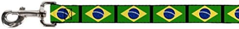 Тока-Надолу Куче Поводник Бразил Знамиња 4 Метри Долго 1.0 Инчен Широк