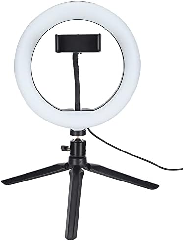 LED Прстен Светлина, Прстен USB Selfie Ореол Светлина со Застане за Десктоп Шминка Фотографија за Selfie Ентузијасти за Фотографи