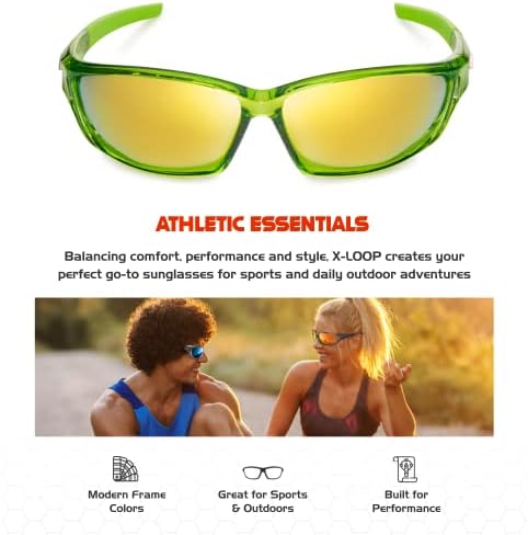 Поларизирана Спортски очила за сонце за Мажи UV400 Заврши Околу Бејзбол Работи на Риболов, Велосипедизам Голф Очила