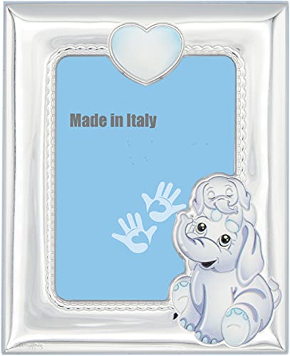 Сребрен Слика Рамка Слон 3.5 x 5. Произведено во Италија