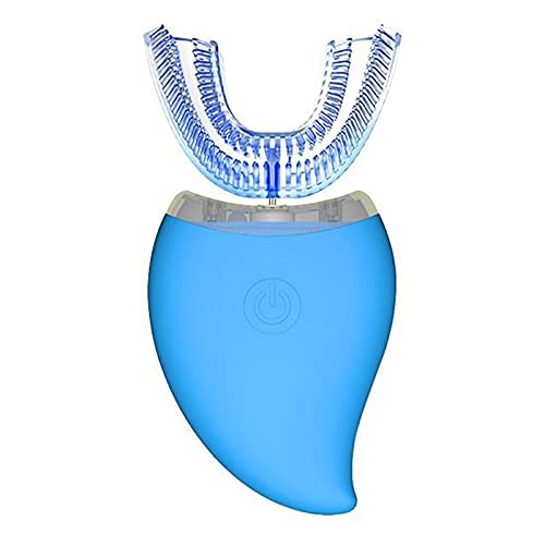 Новиот U-облик Тајмер Ултразвучно Силикони Водоотпорен Електрична Четка за заби Безжични Полнење 3 Режими (Боја : Зелена)