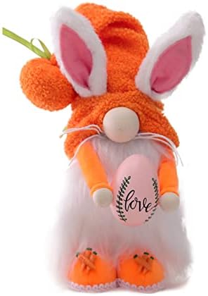 Велигден Безличен Bunny Gnome Кукла Супер Симпатична Кадифен Играчки Десктоп Украс за Домот Дневна Соба и Спалната соба Jingying