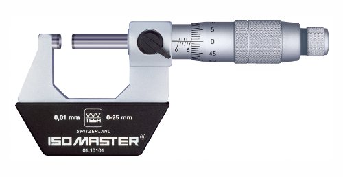 Браун & Sharpe БРИЗ 01.10108 Isomaster Стандард Надвор Микрометар, 175-200mm Опсег, 0.01 mm Дипломирањето, +/-0.007 mm Прецизност
