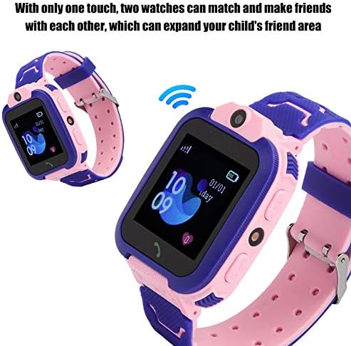 Yivibe Деца Види, Телефон Часовници 2G Повик за Секојдневна Употреба(Розева)