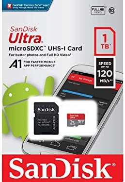 Ултра 1TB MicroSDXC Работи за BLU Vivo Selfie Плус Потврдена од страна на SanFlash и SanDisk (A1/C10/U1/8k/120MBs)