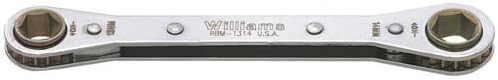 Вилијамс Алатки RBM-1314 - Ratcheting Кутија Клуч, Тесни-Access - Метрички, 13 x 14 mm Клуч Големина, Двојно Крајот