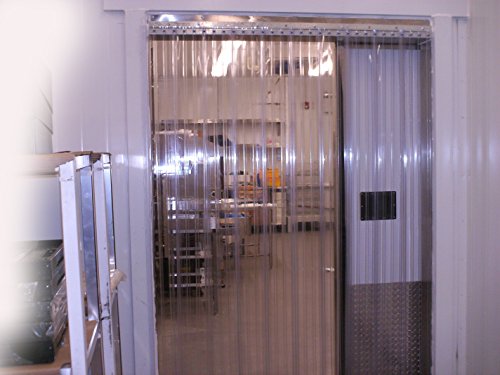 Strip-Curtains.com: Лента на Вратата Завеса - 60 во. (5 ft) Ширина X 90 во. (7ft 6 во) Висина - Ребрести Ниска Temp - Анти Нула 8