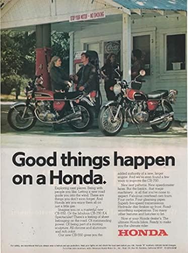 Списанието се Печати Ад: 1974 Хонда БЛАГАЈНИЧКИ-550, CB-750 K4 Мотоцикл, 544cc, 736cc, Стандард Патот Велосипеди,Добри Работи се