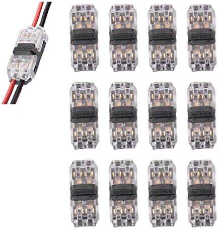 Жица Конектори Општи H Тип Двојна Линија 2 Начин Wire Конектор за Лемење-Помалку за LED Лента или Авто-Кабел (H-Двоен)