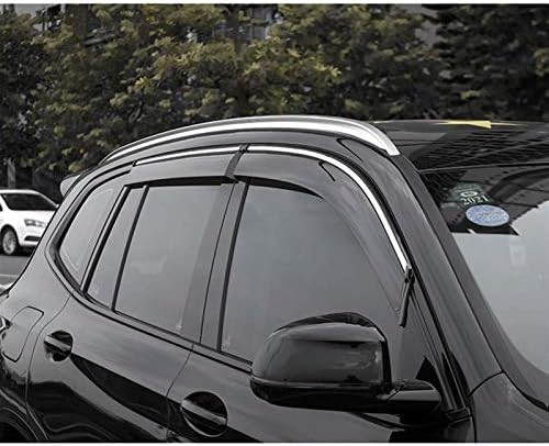 JIUTAI Очила Дожд Guard Deflector за BMW X6 F16 2015-2019 Прозорец Стакло Автомобил Rain Shield Deflectors Awning Трим Покрие Надворешноста