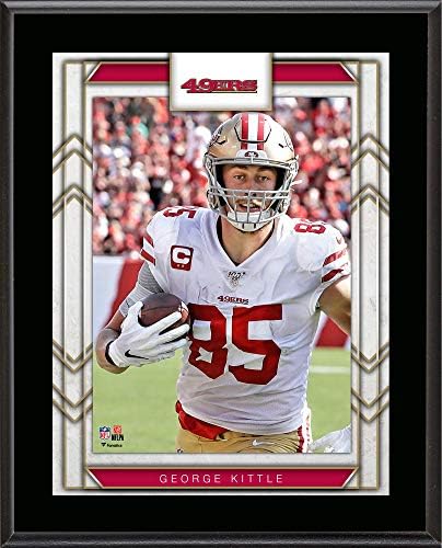 Џорџ Kittle San Francisco 49ers 10.5 x 13 Играч Sublimated Плакета - NFL Играч, Плакети и Колажи