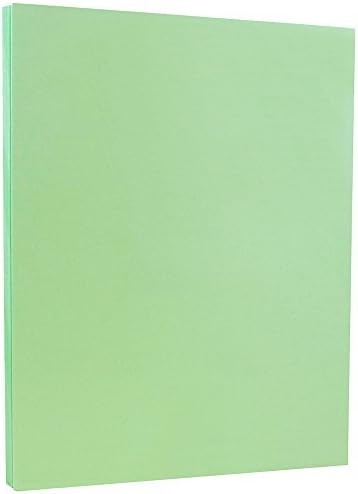 ЏЕМ Хартија Vellum Бристол Cardstock - 8.5 x 11 - 67 lb Зелена - 50/Пакет