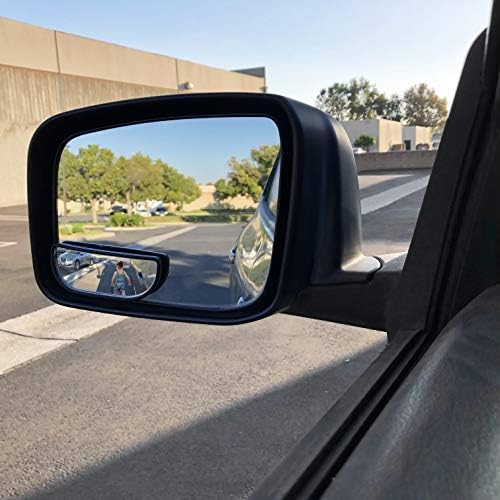 HTTMT - За Автомобил, 2x Прилагодливи се Држи На Задните Видите Помошни Слепа Точка Огледало Широк Агол [P/N: 3R066-Б.К]