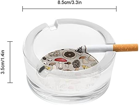 Разни Печурки Пушењето Ashtray Стакло Чадот Од Цигари Пепел Фах Обичај Пушач Носителот Круг Случај