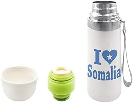 Сакам Сомалија Знаме 20 Fl МЛ Нерѓосувачки Челик Шише за Вода Патуваат Вакуум Изолирани Спортски Кафе Кригла