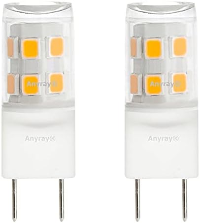 Anyray (2)-LED G8 Замена Светилки 2W за 120V 20-Вати за ГЕ Микробранова WB36X10213 20W (Мека Бела 3000K)