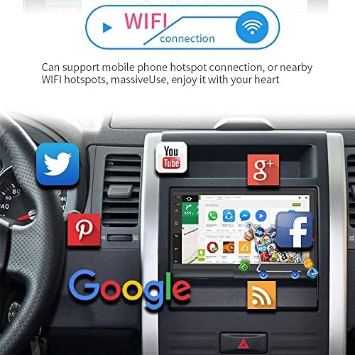Двојно Din Андроид Автомобил Стерео 7 Инчен е Радио за Автомобил Капацитивни Екран на Допир за Стерео GPS Навигација FM Bluetooth