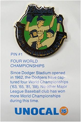 1 Pin - Четири Светски Првенства Во Лос Анџелес Затајувачите Unocal Pin '63,'65,'81,88