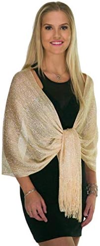 Shawls и Облоги за Вечерни Фустани, Металик Сјајот Shawls за Жените, Пенливо Свадба Давање Shawl Подарок од ShineGlitz