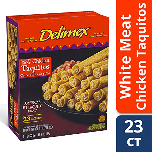 Delimex Бело Месо Пилешко Пченка Taquitos Замрзнати Закуски (23 каратно Кутија)
