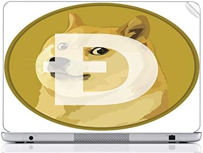 MWCustoms Лаптоп Винил Decal Налепница на Кожата Печати Dogecoin се вклопува се Стремат 5715-4713