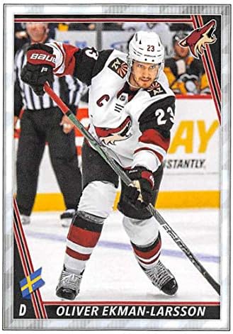2020-21 Topps NHL Налепница 31 Оливер Ekman-Larsson Аризона Coyotes Хокеј Налепница Картичка (Мини, Тенок, Peelable Налепница)