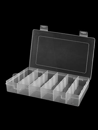X-DREE Правоаголник Пластични Монтажни 24 Слотови Електронска Алатка за Чување Кутија(Caja de almacenamiento де herramientas electrónicas