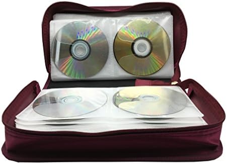 XiongYe 128 Капацитет CD DVD, VCD случај Заштитна Складирање Носителот Паричник (Црвено)
