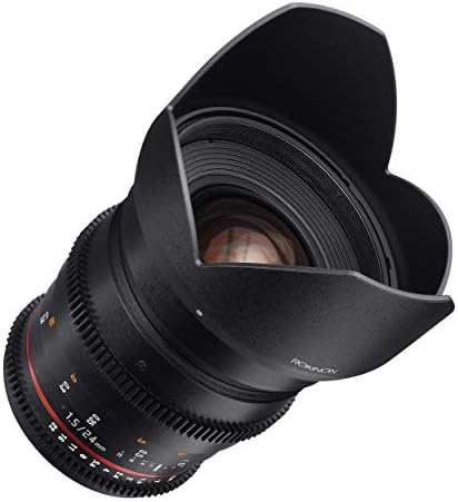 Rokinon CV24M-C 24mm Т1.5 Cine Широк Агол Леќа за Canon со Де-Кликне Отворот и да ги Следат Фокус Компатибилност