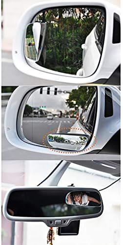 HWHCZ Слепа точка Огледала Паркинг помош Огледало,Компатибилен со Слепа точка Огледала Nissan Tiida, 360°на Ротација Елиминирање