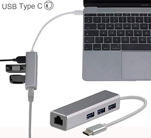 Broonel USB Ethernet, USB Мрежен Адаптер,LAN Адаптер со Мулти USB 3.0 Порти Компатибилен со ACER Travelmate X3410 | ACER Travelmate