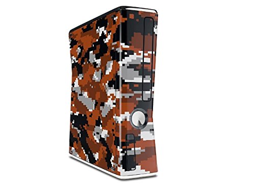 WraptorCamo Дигитални Кавер-Изгорена Портокалова Кожа за XBOX 360 Тенок Вертикална