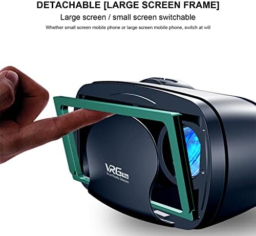 Peorpel VR Слушалки за iPhone и Android Телефони | 3D Виртуелна Реалност Очила со Безжични Слушалки Очила Далечински Управувач |