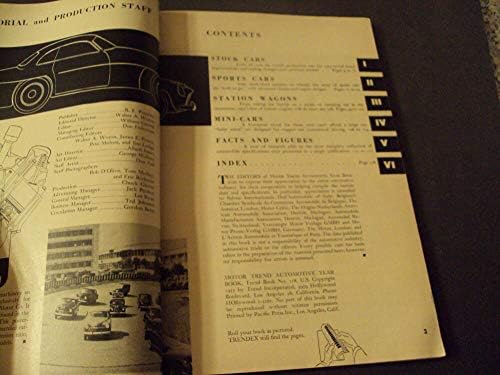 Моторни Тренд Автомобилската Година Книга 1955 Автомобили на сите Народи
