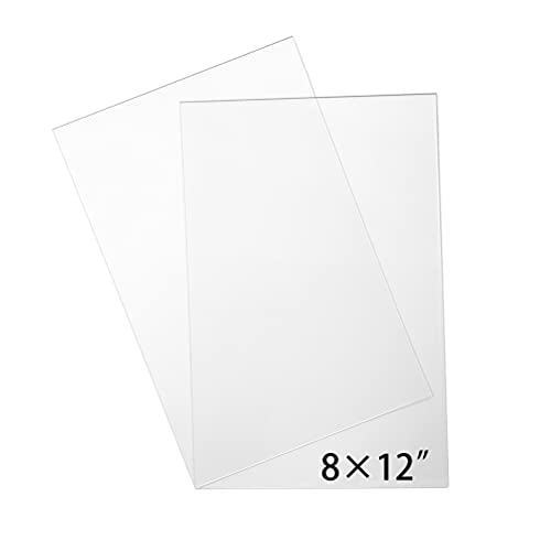 Јасно Пластична Фолија,8x12 Јасно Акрилик Лист, Plexiglass Листови за Занаети Sgins, 0.04 Дебела Акрилик Одбор се Расчисти со Заштитна