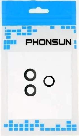 PHONSUN Назад Камерата Леќи од Стакло Замена за Apple iPhone 12 Про Црна (Еден Сет)