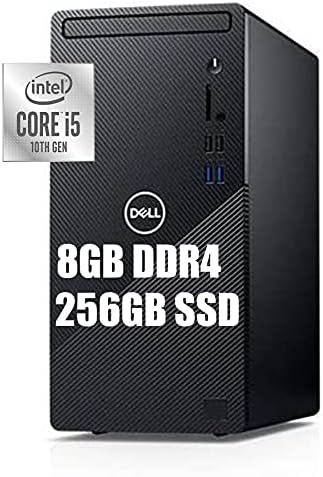 Dell Inspiron 3000 3880 Премиум Десктоп Компјутер 10 Генерација Intel Hexa-Core i5-10400 (Победи i7-7700HQ) 8GB DDR4 SSD 256GB Не-DVD