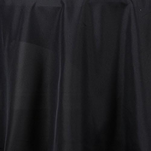 BalsaCircle 120 инчен Црна Круг Tablecloths Ткаенина Табела Покрие и Постелнина за Свадба Партија Полиестер Прием Банкет Настани