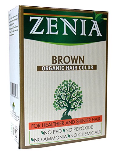 Zenia Природни Органски Хена Боја на Коса/Боја | Хемиски Слободни, Амонијак Слободни, Вегетаријанци, без Суровост | (3.5 унци) 100
