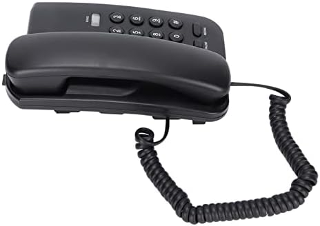 Vbestlife Corded Фиксни Телефонски, Прилагодливи на Ѕвонење Десктоп Ѕид Монтирани Жичен Телефон, за Канцеларија, Хотел, Дома