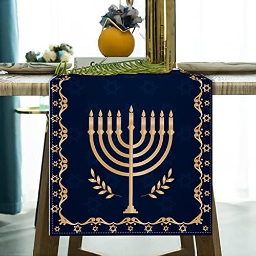 Vohado Hanukkah Табела Тркач Еврејски Ханука Фестивал Ден Декорација Кујна Трпезарија Дома Декор