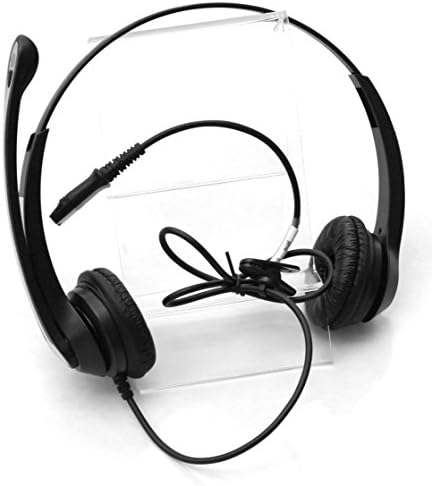 4Call K702FQCMA Двојна Call Центар Телефонски Слушалки RJ09 Headphone + Бучава Поништување на микрофон + Брз Disconnect за Plantronics
