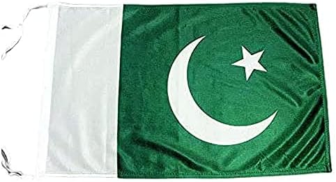 АЗ ЗНАМЕ Пакистан Знаме 18 x 12 Канапи - Пакистанската Мали Знамиња 30 x 45cm - Банер 18x12 во