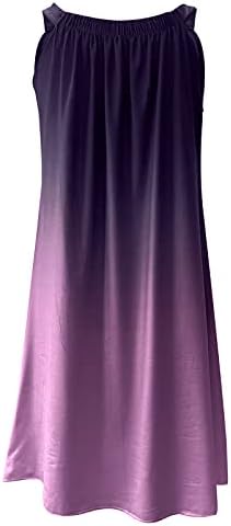 Плажа Фустани за Жени Мода Секси Ракави Тај-боја Тебе Печатење Camise Полите Лабава Мини Фустан