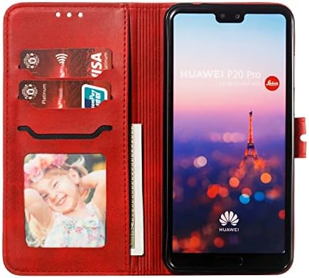 Мобилен Телефон Флип Случај за Huawei P20 Pro / P20 Plus Кожа за на Симпатична Паричникот Телефон Случај, Мобилниот Телефон Покрие