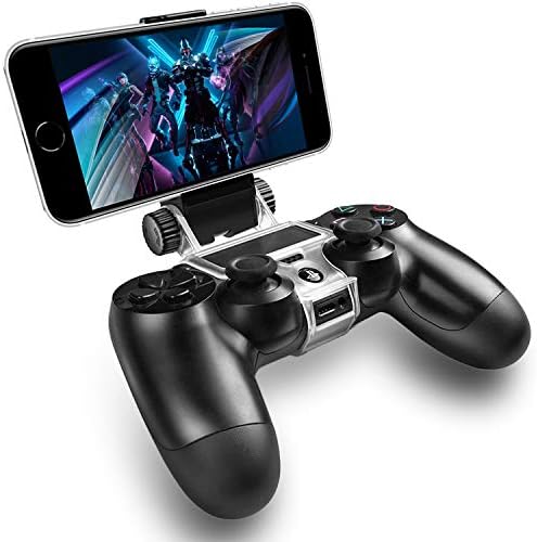 PS4 Контролер Телефон Планината, ADZ PS4 Телефон Планината Smart Клип за PS4 Dualshock 4 Контролер Компатибилен со iPhone, Android