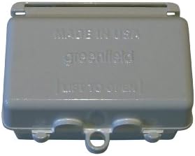 Произведено во САД, Додека Во Употреба Водоотпорна Електрични Кутија Корица - Бронза